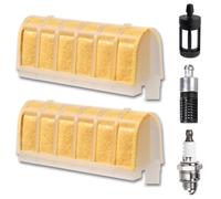 LEONTOOL 5 Pcs MS250 Air Filter Kits Fits for Stihl MS250C MS230C MS210C MS210 MS230 MS 250 021 025 Chainsaw Repalce 1123 120 1613, 1123 120 1612, with Spark Plug and Fuel Filter
