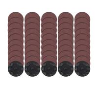 LEONTOOL 50 Pack roll Lock Quick Change Discs 2 Inches 240 Grit Sanding Discs for drill Aluminum Oxide Coated Die Grinder Accessories Surface Conditioning Tool for Rust Paint Removal