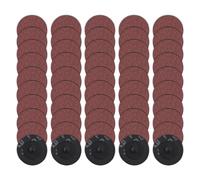 LEONTOOL 50 Pcs 2 Inches Quick Change Sanding Discs for Drill & Die Grinder, Sandpaper Grinding Pad Aluminum Oxide Abrasive Disc for Surface Prep Strip Burr Polish Finish Rust Paint Removal, 240 Grit