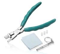 LEONTOOL 6 Inch Optical Trident Pliers: Eyeglasses Adjustment & Repair Tool with Screwdriver & Glasses Cloth