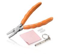 LEONTOOL 6 Inch Stainless Steel Flat Pliers - Eyeglasses Repair & Adjustment Tool with Nylon Jaw