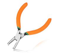 LEONTOOL 6-Inch Transverse End SMT/SMD Chip Side Cutting Pliers Front Angle Nipper End with Extra Long Flat Nose Tip 90 Degree Blade Precision Plastic Model