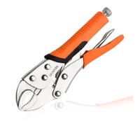 LEONTOOL 7" Curved Jaw Locking Pliers, Vice Grip Pliers, Forged Carbon Steel, Anti-Slip TPR Handle, Quick Release, Locking Adjustable Vise Grip for Clamping Twisting Welding Automotive Workshop
