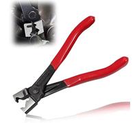 LEONTOOL 7 Inch Clic-R Type Hose Clamp Pliers with Red PVC Handles, Clic-R Collar Remover Tools for Car Automobile Maintenance
