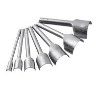 LEONTOOL 7 Pieces Leather Craft Tools Half-Round Punch Arc-Shaped Leather Edge Cutter Cutting End Punch Tool Kit for Craft Strap Belt Wallet Bag Purses and Totes Arch Curve Cutter DIY