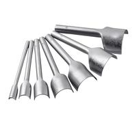LEONTOOL 7 Pieces Leather Craft Tools Half-Round Punch Arc-Shaped Leather Edge Cutter Cutting End Punch Tool Kit for Craft Strap Belt Wallet Bag Purses and Totes Arch Curve Cutter DIY