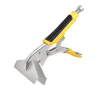 LEONTOOL 9" Flat Jaw Locking Sheet Metal Clamp Hand Seamer, Heavy Duty Sheet Metal Bender Grip Flatening Tool, Extra Wide Duck Billed Plier with Ergonomic Handle for Woodworking, Welding, Auto Repair