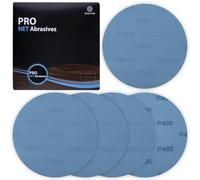 LEONTOOL 9 Inch Mesh Abrasive 400 Grit 5-Pack Hook & Loop Drywall Sanding Discs, Aluminium Oxide Nylon Mesh Sandpaper for Metal, Wood, Gypsum, Compatible with Orbital, Random Orbital, Hand Sanders