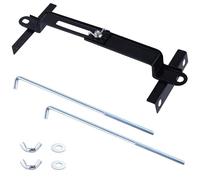 LEONTOOL Adjustable Battery Hold Down for Tray, Universal Battery Mounting Bracket. Adjustable Crossbar with High-Strength J Bolt, Rust-Resistant Tie Down Holder for Cars SUVs (25.5cm/10inches Bolts)