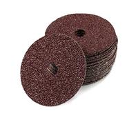 LEONTOOL Aluminum Oxide Resin Fiber 25pcs 4-Inch Resin Fiber Sanding Discs Center Hole 16 Grit Sanding Disc for Angle Grinders