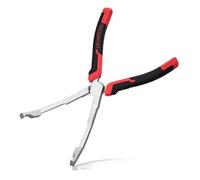 LEONTOOL Angled Jaw Glow Plug Pliers Curved Jaw Glow Plug Removal Tool Clamp Connectors Puller Plier Automotive Connector Remover Pliers for Diesel Engines Repair, Auto Repair Tools with TPR Handle