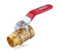 LEONTOOL Brass Ball Valve G3/4 Inch Male x Female Thread Pipe Fitting, Heavy Duty Ball Valve Shut Off Switch with Lever Handle, No Lead Brass Fitting, 300WOG(Water, Oil, and Gas), 300PSI