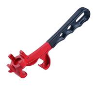 LEONTOOL Bucket Opener Tool 3 in 1 Bung Wrench Aluminum Alloy Bucket Lid Opener Lid Lifter Tool for Opening 55 Gallon Drum, Paint Barrel Opener Removal Tool with Non-Slip Handle
