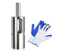 LEONTOOL Chain Link Fence Twist Ties Tool for 9 Gauge Wire, High-tensile Fence Wire Twister for 3/8" Drill Chuck, Quick & Easy Fixing Chain Link Fences and Loop Fences on Farms Ranches Gardens