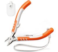 LEONTOOL Diagonal Cutting Pliers 5-Inch Wire Cutters with Hand Rope and Protective Cover Side Cutters Flush Cutter Diagonal Cutters Wire Pliers for Jewelry Making Cable Cutter for Narrow Area