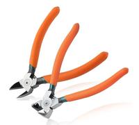 LEONTOOL Diagonal Pliers for Flush Cut Plastics, 45° & 90° Angled Wire Cutters for Crafting, Wire Side Cutter Clipper, Precision Wires Snips Flush Cutter for Jewelry Making, Electronic, Model, Floral