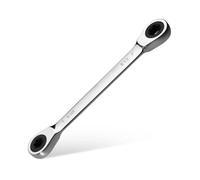 LEONTOOL E-Torx Double Box Ratcheting Wrench E10 E12 72-Tooth Dual Head E-Star Wrench Box End Wrenches with 5-Degree Swing for Tight Spaces, Automotive and Mechanical Repair Tool, CR-V Steel