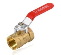 LEONTOOL Heavy Duty Full Port Ball Valve, G3/4 Inch Female x Female Thread Forged LF Brass Ball Valve Shut Off Switch with Lever Handle, Plumbing Fitting, 300WOG(Water, Oil, and Gas), 300PSI