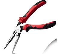 LEONTOOL High Leverage Long Nose Pliers with Angled Head 8-Inch Wire Cutter Heavy Duty Multifunction Precision Pliers Professional Hand Tool Saving 35 Percent Labour
