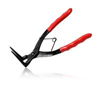 LEONTOOL Internal Cylinder Snap Ring Plier, 90 Degree Bent Long Nose Pliers with Blue PVC Handle, for Trucks Motorcycles Cars