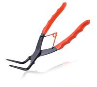LEONTOOL Internal Master Cylinder Snap Ring Pliers 90 Degree Long Nose | PVC Handle, Bent Lock Circlip Plier, For Trucks Motorcycles Cars Internal Ring Remover, Heavy Duty Retaining Ring Plier
