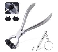 LEONTOOL Lens Astigmatism Axis Adjustment Tool Stainless Steel Eyeglass Plers Spring Loaded Lens Axis Aligning Pliers Optical Eyeglass Repair Tool Kit with Mini Eyeglass Screwdriver & Replacement Jaws