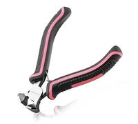 LEONTOOL Mini End Cutting Pliers 4 Inches Flush Cut Pliers for Jewelry Making Nail Puller Tool for Carpenter Mini End Nippers for Zipper Install Stops Repair, Pink Tool for Women