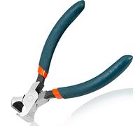 LEONTOOL Mini End Nippers 4.5 Inches End Cutting Plier Precision End Cutters with Spring End Cutting Nippers Nail Puller Pliers for Carpenter End Snips for Jewelry Making Zipper Install Stops Repair