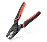 LEONTOOL Open Barrel Terminal Crimping Tool Weatherpack Crimp Tool Pin Terminal Crimper Weather Pack Crimpers for Molex, Delphi, Amp, Tyco, Harley, PC, Automotive - AWG 24-14 Wire Crimper Tool,1424B