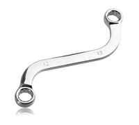 LEONTOOL S-Style Box Wrench Metric 12mm x 13mm 12-Point Double End S-Shaped Ratcheting Wrench S Box Wrenches Tools for Vehicle Repairing Maintaining Machinery and Household