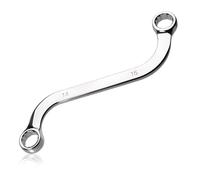 LEONTOOL S-Style Box Wrench Metric 14mm x 15mm 12-Point Double End S-Shaped Ratcheting Wrench S Box Wrenches Tools for Vehicle Repairing Maintaining Machinery and Household