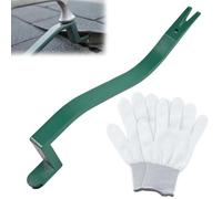 LEONTOOL Shingle Removal Tool, Heavy Duty Shingles Roofing Tools, 2 in 1 Shingle Nail Installer Nail Remover Pry Bar, Forged Carbon Steel, Professional Roof Repair Tools for Safe Shingles Replacement