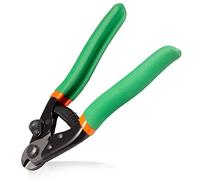 LEONTOOL Steel Wire Cutters 7.5 Inches Wire Rope Cutters Bicycle Cable Cutter Cable Cutting Pliers Bike Brake Cutter Cable Wire Cutters for Metal Fence Ratchet Aircraft Cable