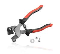 LEONTOOL Tile Cutting Plier with Replacement Blade, 8 Inch Tile Nippers with Plastic Breaker Bar and Wheeled Mosaic Nippers for Cutting Tiles Stained Glass Mosaic