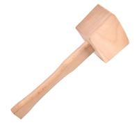 LEONTOOL Wooden Mallet 9.5" Manual Ice Hammer Ice Crushers for Home Use, Solid Beech Wood Mallet Wood Hammer Carpenter Hand Tool Kitchen Accessory for Woodworking, Leather Work, Walnut Cracking