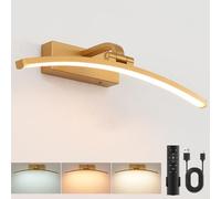 LEONTYNE Rechargeable Picture Light for Wall, 5000mAh Battery Operated & Wireless with Remote,Dimmable 3-Colour, Magnetic Rechargeable Wall Lights for Paintings, Gallery Art, Dartboard, Mirror