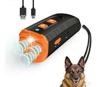Leopacat Anti Barking Device for Dogs,Ultrasonic Dog Repeller Stop Barking Dog Device 33ft Range,Rechargeable Bark Deterrent Devices with 3 Ultrasonic Transmitters Safe Dogs Training Tool for Outdoor