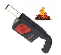 Leopacat Bellows,Barbecue Fan Blower Handheld Fire Lighter,Barbecue Fan Battery,Electric BBQ Cooking Fan,Portable Picnic Air Blower with Long Handle,Metal Nozzle for Outdoor Barbecue, Camping,Fires