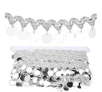 Leopacat Belly Belt for Dance, Sequin Tassel Skirt Belly Dance Tassel Belly Chain Hip Scarf Costume Sequins Waist Chain Wrap with Round Coin for Women Clothing Performance Dress Skirt Decorations