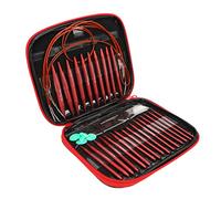 Leopacat Circular Knitting Needles Set,Light Interchangeable Crochet Needles Detachable with Case Accessories 13 Pairs of 10cm Round Needles from 3mm to 10mm Handmade DIY Knitting for Beginners Adult