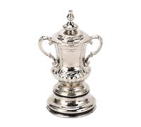 Leopacat Football Trophy,Mini Soccer Game Trophy Cup Model, High Simulation Metal League Ornaments Decor Awards Trophies Prizes 4.5cm for Table Bookshelf Living Room Sports Tournaments Competitions