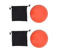 Leopacat Golf Force Training Pedal, Rubber Reusable Pads Ground Reaction Force and Stability for Skill Improvement Enhanced Control Ground Reaction Measurement Putting Trainer 2Pcs Orange