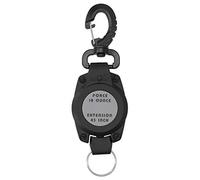 Leopacat Retractable Keychain,Lanyard Retractable Badge Holder with Stainless Steel 43in Steel Cord,Tactical ID Lanyard Reels,Telescopic Carabiner and Key Ring, Heavy Duty Keyring Belt Clip Multiple