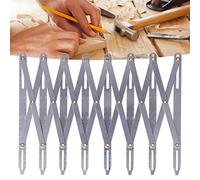 Leopacat Sewing Gauge Aluminum, Expanding Seam Gauge Multifunctional Quilting Button Sewing Tool,Adjustable Equal Space Divider Measuring Marking Locator Ruler for Pleats Folds Craft DIY