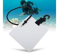 Leopacat Underwater Writing Slate for Scuba Diving & Snorkelling - Waterproof Plastic Dive Board with 360° Swivel Clip and Pencil - Professional Diving Swimming Communication Gear for Water Sports
