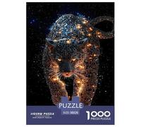 Leopard 1000 Piece Jigsaw Adults Fun Challenging Animal Creative Gifts Adults for Kids Beautiful Decoration Jigsaw 38x26cm/1000pcs