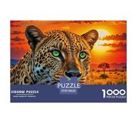 Leopard 1000 Piece Jigsaw Puzzle Animal for Adults Fun Activities Memory Games Stress Relief 38x26cm/1000pcs