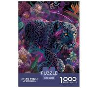 Leopard 1000 Piece Jigsaw Puzzle Educational Games Classic Animal Jigsaws Unique Challenge Game for Adults And Kids 38x26cm/1000pcs