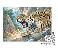 Leopard 1000 Piece Jigsaw Puzzles for Adults Jigsaws Challenging Game Family Challenging Educational Challenge Home Decoration for Adults Gifts Ideas 1000pcs (75x50cm)
