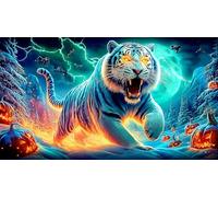 leopard 1000 Piece Puzzle Educational Game Challenge Recycled Paper Fun Present & Activity for Home for Adults and Kids Age 12 Years + 70x50cm/1000pcs